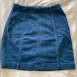 Free people Fitted jean skirt